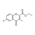 Ethyl 6-Iodo-3-methyl-4-oxo-4H-chromene-2-carboxylate