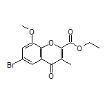 Ethyl 6-Bromo-8-methoxy-3-methyl-4-oxo-4H-chromene-2-carboxylate