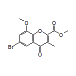 Methyl 6-Bromo-8-methoxy-3-methyl-4-oxo-4H-chromene-2-carboxylate