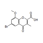 6-Bromo-8-methoxy-3-methyl-4-oxo-4H-chromene-2-carboxylic Acid