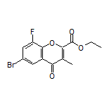 Ethyl 6-Bromo-8-fluoro-3-methyl-4-oxo-4H-chromene-2-carboxylate