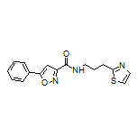 5-Phenyl-N-[3-(2-thiazolyl)propyl]isoxazole-3-carboxamide