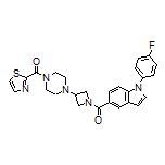 [1-(4-Fluorophenyl)-5-indolyl][3-[4-(thiazole-2-carbonyl)-1-piperazinyl]-1-azetidinyl]methanone