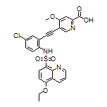 5-[[5-Chloro-2-(5-ethoxyquinoline-8-sulfonamido)phenyl]ethynyl]-4-methoxypyridine-2-carboxylic Acid