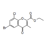 Ethyl 6-Bromo-8-chloro-3-methyl-4-oxo-4H-chromene-2-carboxylate