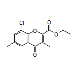 Ethyl 8-Chloro-3,6-dimethyl-4-oxo-4H-chromene-2-carboxylate