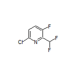 6-Chloro-2-(difluoromethyl)-3-fluoropyridine