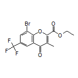 Ethyl 8-Bromo-3-methyl-4-oxo-6-(trifluoromethyl)-4H-chromene-2-carboxylate