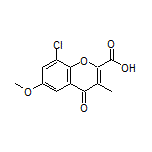 8-Chloro-6-methoxy-3-methyl-4-oxo-4H-chromene-2-carboxylic Acid