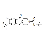 1’-Boc-6-fluoro-1-oxo-5-(trifluoromethyl)-1,3-dihydrospiro[indene-2,4’-piperidine]