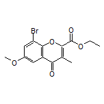 Ethyl 8-Bromo-6-methoxy-3-methyl-4-oxo-4H-chromene-2-carboxylate