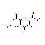 Methyl 8-Bromo-6-methoxy-3-methyl-4-oxo-4H-chromene-2-carboxylate