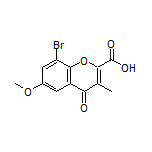 8-Bromo-6-methoxy-3-methyl-4-oxo-4H-chromene-2-carboxylic Acid