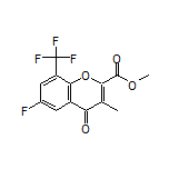 Methyl 6-Fluoro-3-methyl-4-oxo-8-(trifluoromethyl)-4H-chromene-2-carboxylate