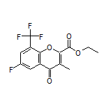 Ethyl 6-Fluoro-3-methyl-4-oxo-8-(trifluoromethyl)-4H-chromene-2-carboxylate