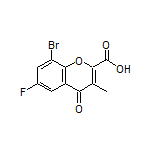 8-Bromo-6-fluoro-3-methyl-4-oxo-4H-chromene-2-carboxylic Acid