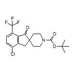 1’-Boc-4-chloro-1-oxo-7-(trifluoromethyl)-1,3-dihydrospiro[indene-2,4’-piperidine]