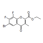 Ethyl 6-Bromo-7,8-difluoro-3-methyl-4-oxo-4H-chromene-2-carboxylate