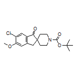 1’-Boc-6-chloro-5-methoxy-1-oxo-1,3-dihydrospiro[indene-2,4’-piperidine]