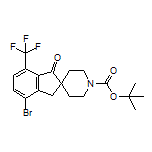 1’-Boc-4-bromo-1-oxo-7-(trifluoromethyl)-1,3-dihydrospiro[indene-2,4’-piperidine]