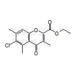 Ethyl 6-Chloro-3,5,7-trimethyl-4-oxo-4H-chromene-2-carboxylate