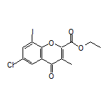 Ethyl 6-Chloro-8-iodo-3-methyl-4-oxo-4H-chromene-2-carboxylate