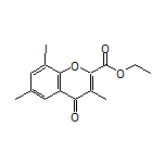 Ethyl 8-Iodo-3,6-dimethyl-4-oxo-4H-chromene-2-carboxylate