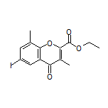 Ethyl 6-Iodo-3,8-dimethyl-4-oxo-4H-chromene-2-carboxylate