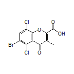 6-Bromo-5,8-dichloro-3-methyl-4-oxo-4H-chromene-2-carboxylic Acid