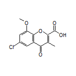 6-Chloro-8-methoxy-3-methyl-4-oxo-4H-chromene-2-carboxylic Acid