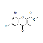 Methyl 8-Bromo-6-chloro-3-methyl-4-oxo-4H-chromene-2-carboxylate