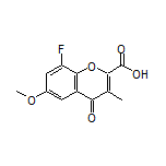 8-Fluoro-6-methoxy-3-methyl-4-oxo-4H-chromene-2-carboxylic Acid