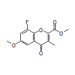 Methyl 8-Fluoro-6-methoxy-3-methyl-4-oxo-4H-chromene-2-carboxylate