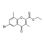 Ethyl 6-Bromo-8-iodo-3-methyl-4-oxo-4H-chromene-2-carboxylate