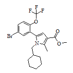 Methyl 5-[5-Bromo-2-(trifluoromethoxy)phenyl]-1-(cyclohexylmethyl)-2-methyl-1H-pyrrole-3-carboxylate