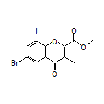 Methyl 6-Bromo-8-iodo-3-methyl-4-oxo-4H-chromene-2-carboxylate