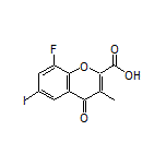 8-Fluoro-6-iodo-3-methyl-4-oxo-4H-chromene-2-carboxylic Acid