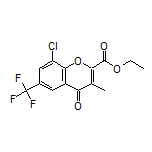 Ethyl 8-Chloro-3-methyl-4-oxo-6-(trifluoromethyl)-4H-chromene-2-carboxylate