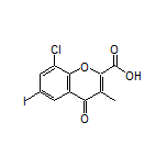 8-Chloro-6-iodo-3-methyl-4-oxo-4H-chromene-2-carboxylic Acid