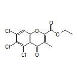 Ethyl 5,6,7-Trichloro-3-methyl-4-oxo-4H-chromene-2-carboxylate