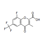 8-Fluoro-3-methyl-4-oxo-6-(trifluoromethyl)-4H-chromene-2-carboxylic Acid