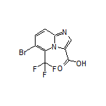 6-Bromo-5-(trifluoromethyl)imidazo[1,2-a]pyridine-3-carboxylic Acid