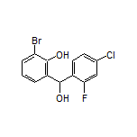 2-Bromo-6-[(4-chloro-2-fluorophenyl)(hydroxy)methyl]phenol