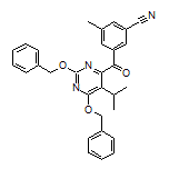 3-[2,6-Bis(benzyloxy)-5-isopropylpyrimidine-4-carbonyl]-5-methylbenzonitrile