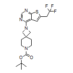 4-(7-Boc-2,7-diazaspiro[3.5]nonan-2-yl)-6-(2,2,2-trifluoroethyl)thieno[2,3-d]pyrimidine