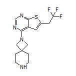 4-(2,7-Diazaspiro[3.5]nonan-2-yl)-6-(2,2,2-trifluoroethyl)thieno[2,3-d]pyrimidine