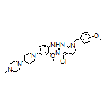 4-Chloro-N-[2-methoxy-4-[4-(4-methyl-1-piperazinyl)-1-piperidyl]phenyl]-7-(4-methoxybenzyl)-6,7-dihydro-5H-pyrrolo[2,3-d]pyrimidin-2-amine