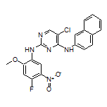 5-Chloro-N2-(4-fluoro-2-methoxy-5-nitrophenyl)-N4-(2-naphthyl)pyrimidine-2,4-diamine