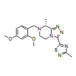 (R)-5-[7-(2,4-Dimethoxybenzyl)-8-methyl-5,6,7,8-tetrahydro-[1,2,4]triazolo[4,3-a]pyrazin-3-yl]-3-methyl-1,2,4-thiadiazole