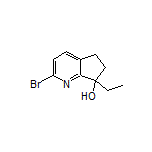 2-Bromo-7-ethyl-6,7-dihydro-5H-cyclopenta[b]pyridin-7-ol